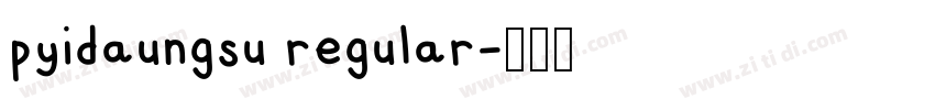 pyidaungsu regular字体转换